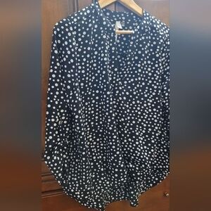 polka dot blouse